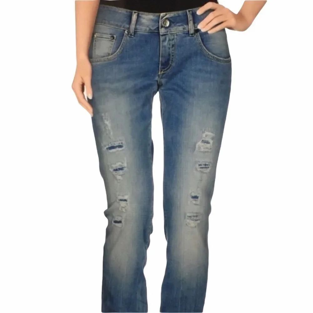 Ra-Re Mid Rise Denim Straight Leg Distressed Jeans 26x31 NEW